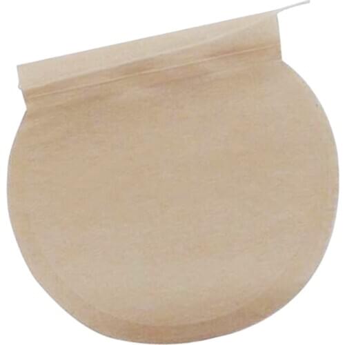 400Pcs Round Empty Tea Filter Bags Loose Herbs Teabag Beige&White