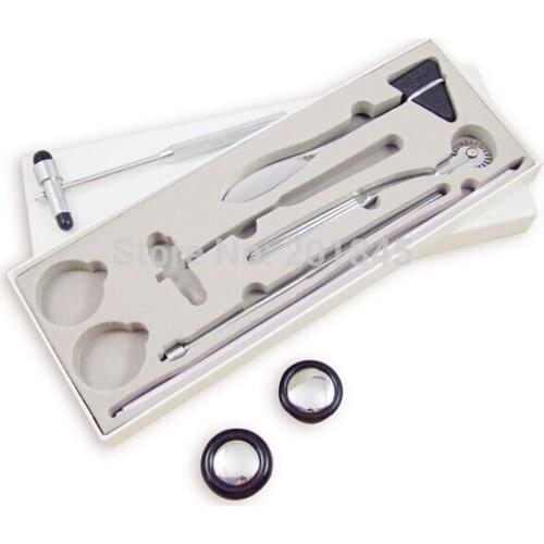 5pcs/set Medical reflex hammer five suits multifunction button attending clinics hammer nerve