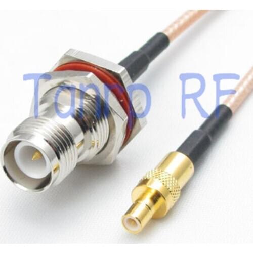 8in RP TNC female jack to SMB male plug RF adapter connector 20CM Pigtail coaxial jumper cable RG316 extension cord