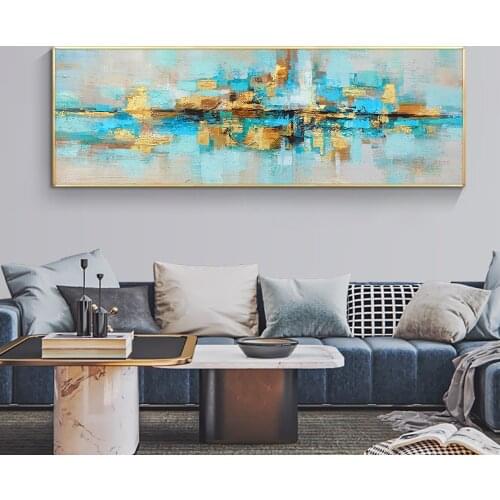 Abstract Landscape Hand Painted Colorful Abstract Oil Painting On Canvas Handmade Wall Art Decoration unframed For Home Decor