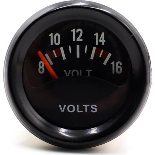 Brand New Racing 2 inch 52mm Car Voltmeter 8-16V Volt Gauge Meter Led Light/Auto Instrument Gauge TT100838