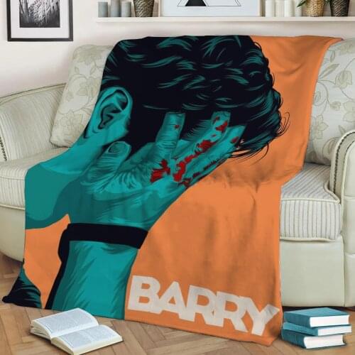Barry 3D Print Plush Blanket Throw On Sofa Home Decor Soft Warmth Washable Nap Blanket Dropshipping