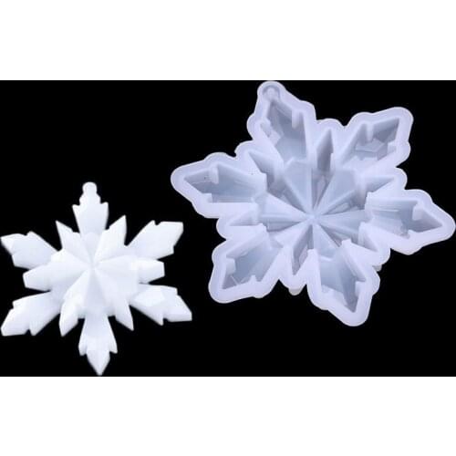 Large Ice Ridge Snowflake Double-layer Dripping Silicone Mold 18070