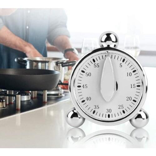 Kitchen Timer Countdown Alarm Clock 60 Minutes Mechanical Visual For Cooking Baking Kid Classroom Meeting Management Teaching