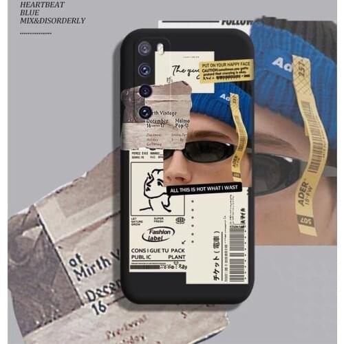 Popular Sunglasses Men Label Phone Case for Xiaomi poco x3 pro poco m3 redmi note 9 pro max note 8 pro 6A 7A 9A Couple Cover