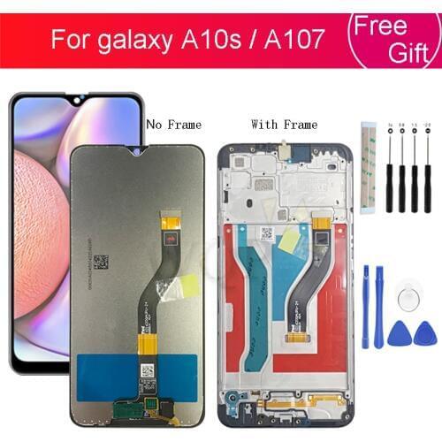 For Samsung galaxy A10s lcd Digitizer A107/DS A107F A107FD A107M Display with frame Touch Screen Digitizer For Samsung A10S lcd