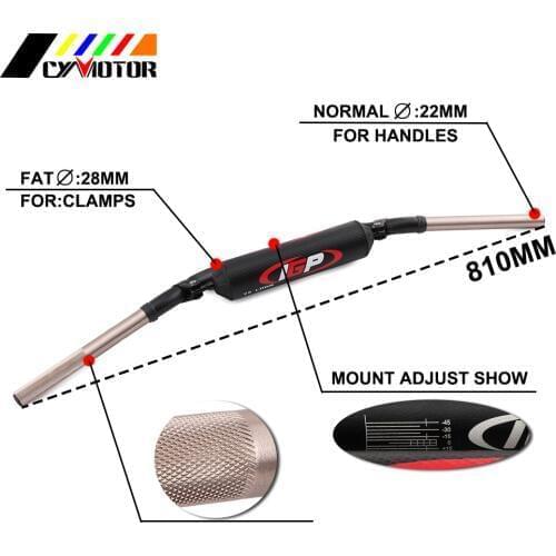 28.6mm Aluminum Double Decker Handlebars Handle Bar For KTM SUZUKI KAWASAKI HONDA YAMAHA SX SXS EXC YZ YZF WR WRF KX KLX KXF WR