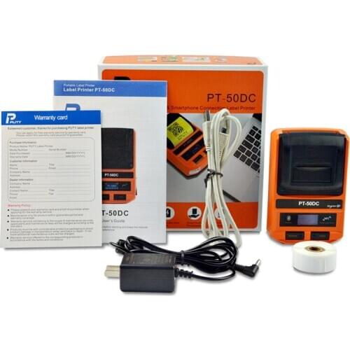 PT-50DC NEW Cable Label printer WIFI Remote Wireless Connection Printers Thermal Printers for F-type, T-type, flat cable mark