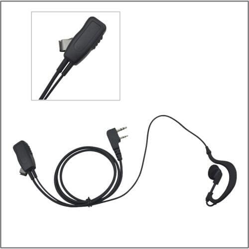 Good quality K Plug 2-wired Ear Loop Earpiece with PTT&Mic for Baofeng UV-5R,Puxing PX-888K,TYT TH-UV8000D,WOUXUN Two-way Radio
