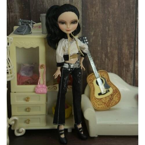 Doll Clothing Set Handmade Outfit Doll Christmas Holiday Decor Clothes Monstering High Doll Suits Skirt Shirt Winter Jacket