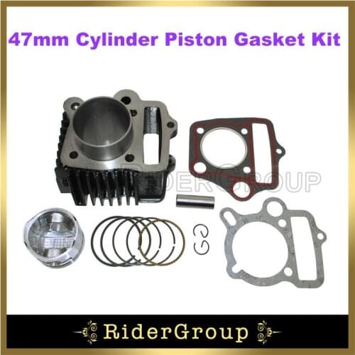 47mm Cylinder Piston Gasket Kit For 70cc 90cc Engine Pit Dirt Bike Motor Quad ATV Parts