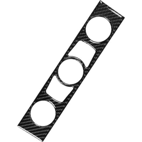 Mirror cover Car Mirror Air Condition Button Panel Trim Cover Soft Carbon Fiber Decor Fit for 5 Series E60/E61 2004-2010 car