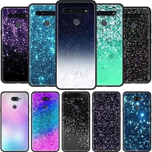 Fashion Shiny Glow Phone Case for LG K41s K61 G6 K40 K51 G8 K50s K40s G7 K52 K31 K62 K71 Q51 Q61 Soft Black Shell Cover
