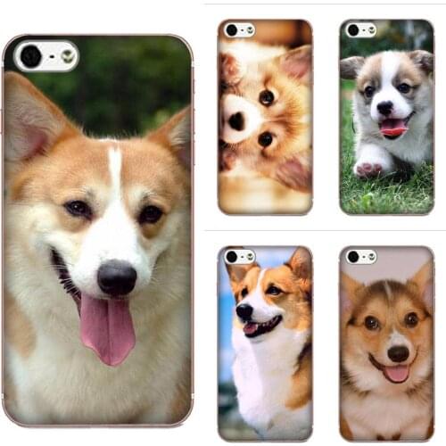 Soft Pattern Pink Corgi Puppy Dog For Galaxy A3 A5 A7 A8 A9 A9S On5 On7 Plus Pro Star 2015 2016 2017 2018