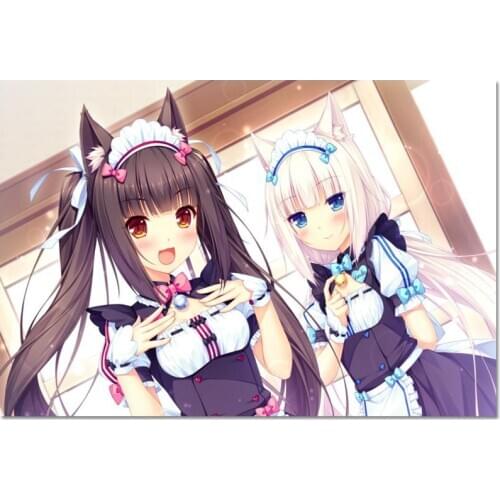 New Arrival Custom Nekopara Poster Home Decoration Fashion Silk Fabric Wall Poster Customize Poster 2020.6.15