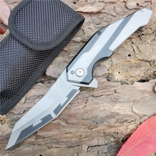 Outdoor Tactical Camping Hunting Survival Pocket Folding Knife High Quality Rescue EDC Tools Portable Combat Stiletto Knives
