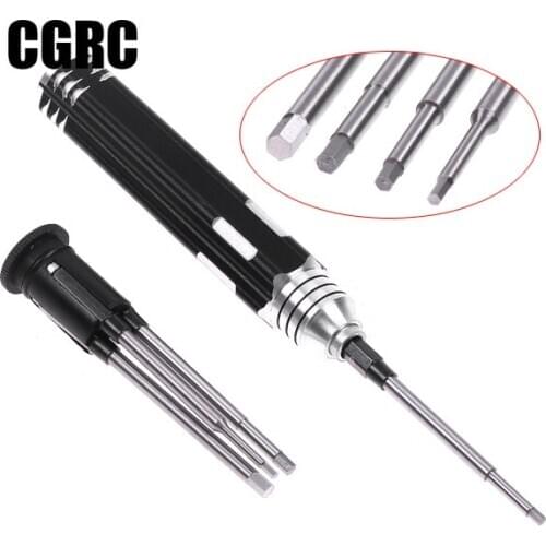 4 In 1 Hexagon Head Screw Driver High Quality Tools Set Kit H1.5 H2.0 H2.5 H3.0 Mm for RC Helicopter Car Tools P0.1