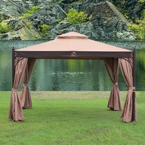 3*3.6 meter high quality no rust durable outdoor gazebo tent patio shade pavilion garden canopy rain protection furniture house