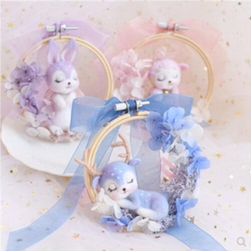 Wool felt jab, sleep key, sheep button key, fawn fawn.. wool needlepoint kit wool felt needle felting decoration craft