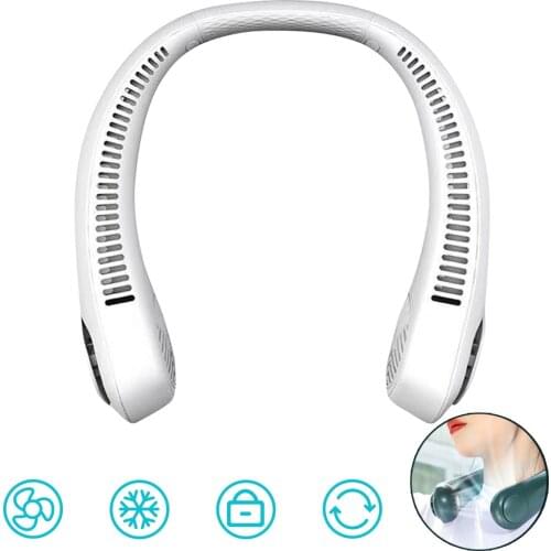Neckband Fan Portable Fan Portable Air Conditioning Air Cooler Cooling Fan Neck Fan Ventilador USB Rechargeable