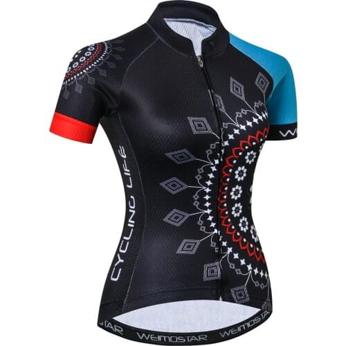 Cycling Jerseys Women Reflective mtb Shirt Short Sleeve Bicycle Clothes Summer Breathable Bike Tops For Cycling