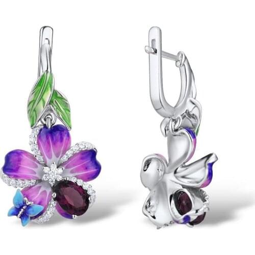 Vintage Fashion Cute Enamel Drip Oil Colorful Turtle Fish Butterfly Owl Pendant Necklace Earrings Jewelry Retro Animals Necklace