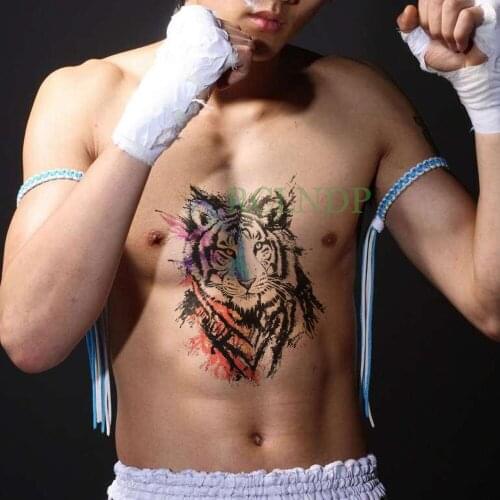 Waterproof Temporary Tattoo Sticker on body tiger tatto stickers flash tatoo fake tattoos for men women girl