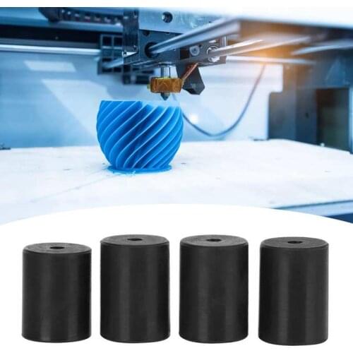 4pcs Black Hot Bed Leveling Column Silicone Black Fit for 3D Printer Ender-2/Ender 3/Ender 3 pro/CR-10/10s PRO Printer Supplies