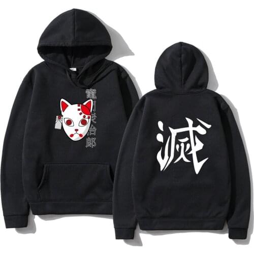Japanese Hoodie Anime Demon Slayer Pullover Streetwear Women Men Tanjiro Kamado Costume Hoodies Harajuku Sudadera Hombre