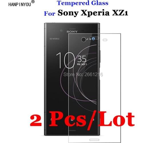 2 Pcs/Lot For Sony Xperia XZ1 Tempered Glass 9H 2.5D Premium Screen Protector Film For Sony Xperia XZ1 / Dual F8341 F8342 5.2"