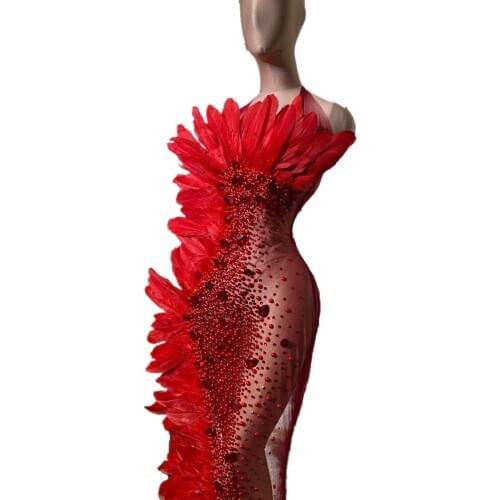 Women Sexy Strapless Bandage Dresses Summer Stage Sleeveless Feather Mesh Dress Bodycon Vestidos Club Celebrity Party Dress