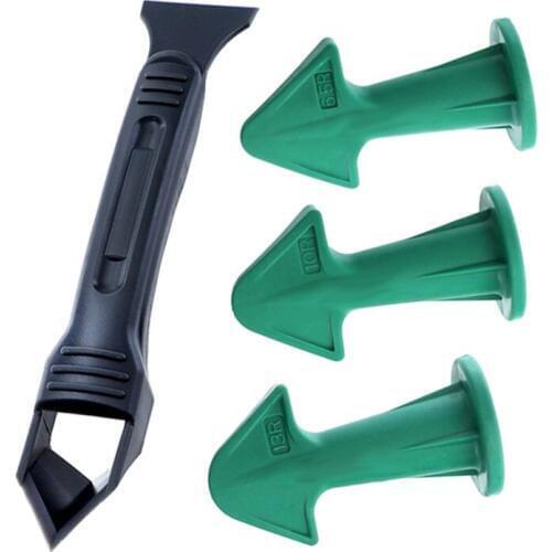 4-Piece Set Shovel Glue Scraper Glass Gluer Yin Angle Beautiful Seam Tool Kit Device Combination High Quality Durable Tools