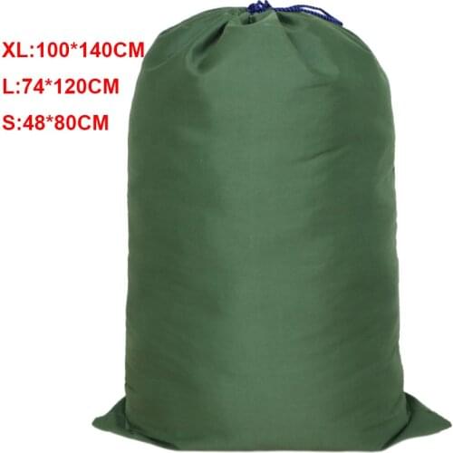 100*140CM Super Large Size Canvas Clothes Quilt Storage Bag Thicken Oversized Drawstring Packing Bag Linen Luggage Organizer Big