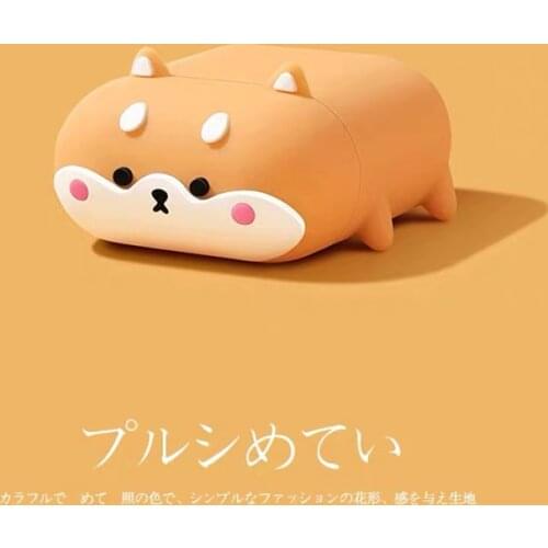 3D Corgi Cute Wireless Bluetooth Earphone Protective Case For Airpods 1/2 Charger Box Silicone Case Cover For Airpods Pro