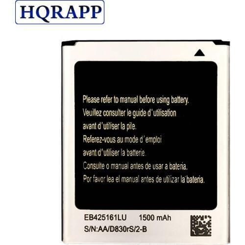 EB425161LU Battery For Galaxy S3 SIII MINI I699 S7562 S9920 I8190 I8160 S7560 J1 Mini J1Mini J105H J106H