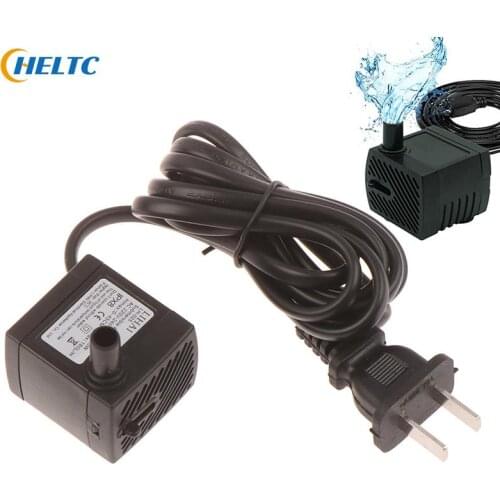 Aquarium Fountain Air Fish Pond Tank Accessories 220V 3W Submersible Powered Micro Water Pump AC EU Plug