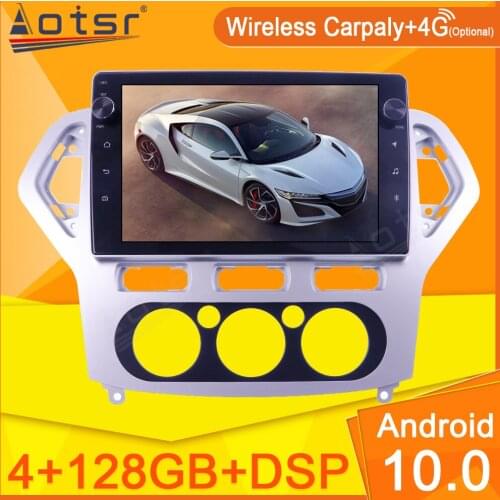 For Ford Mondeo MK4 2007 2008 2009 2010 Car Radio Video Multimedia Player Navi Stereo GPS Android 10 No 2Din 2 Din DVD Head Unit