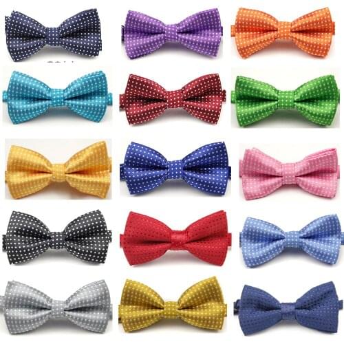 Free Shipping 100pcs Pet Collar Accessories Thick Pet Dog Bowties Neckties Dog Wedding Decoration Products Dot Dog Bow Tie