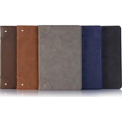 Retro Book style case For Samsung Galaxy Tab S4 S 4 10.5 SM T830 T835 T837 Tablet case support stand pu leather cover funda+ Pen