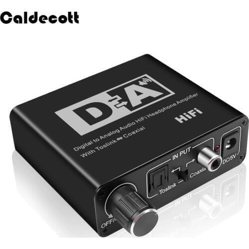 Kebidumei RCA 3.5mm Digital to Analog Audio Converter Optical Toslink to Coaxial Coxial to Optical Toslink Bi-directional Switch