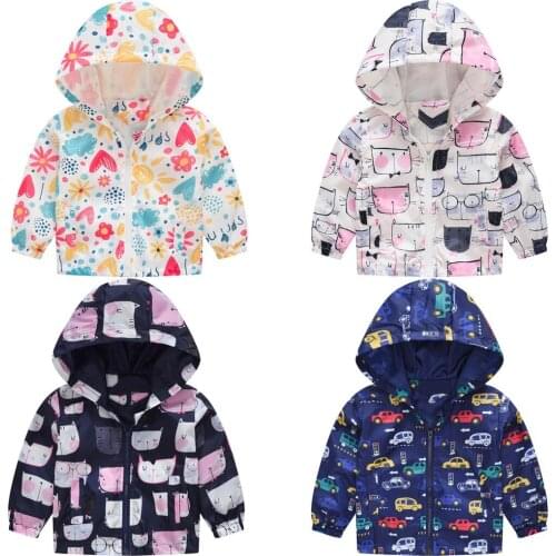 18M-5Y Toddler Kids Long Sleeved Coat Baby Girls Boys Camouflage Butterfly Spring Hooded Jacket Tops Zipper Casual Hooded Saco