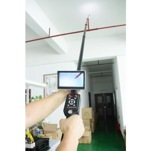 5m length / DVR recording / 5 inch lcd display telescopic pole video inspection camera under vehicle search camera V5-TS1308D