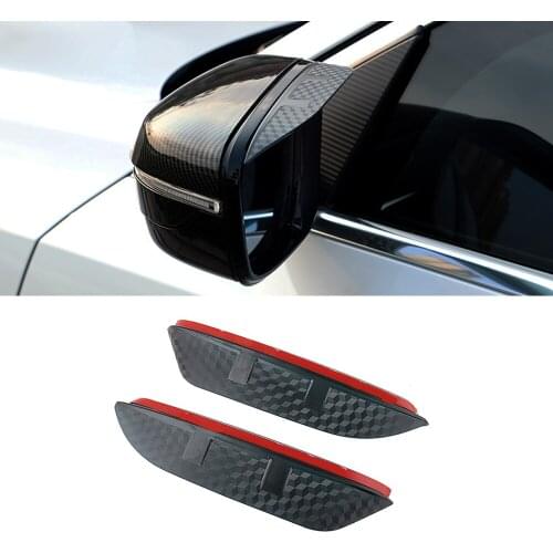 For Mercedes-Benz C-Class 2007-2021 W204 W205 Car Side Rearview Mirror Rain Eyebrow Visor Sun Shade Guard Auto Accessories