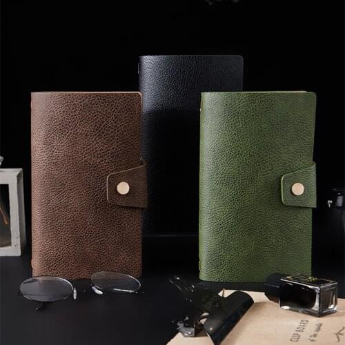Retro Pu Leather Diary Replaceable Stationery Notebook Vintage Handmade Travel Journal Birthday Gift A6 Notepad Planner
