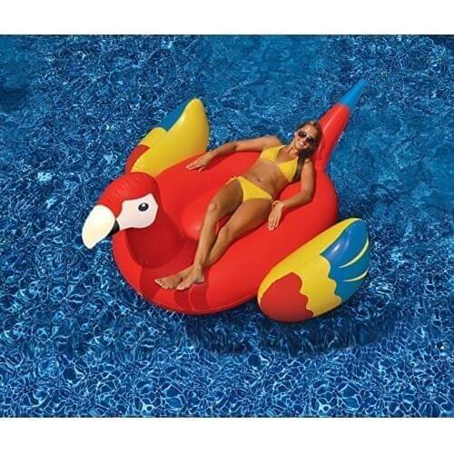 220cm Giant Inflatable Parrot Women Pool Float Newest Water Lounger Beach Party Fun Toys Swimming Ring Floats boia piscina