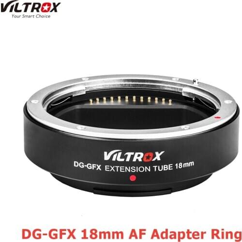 Viltrox DG-GFX AF Adapter Ring 18mm Extension Tube Auto Focus Macro Lens Adapter for Fujifilm GFX 50R 50S GFX50R GFX100