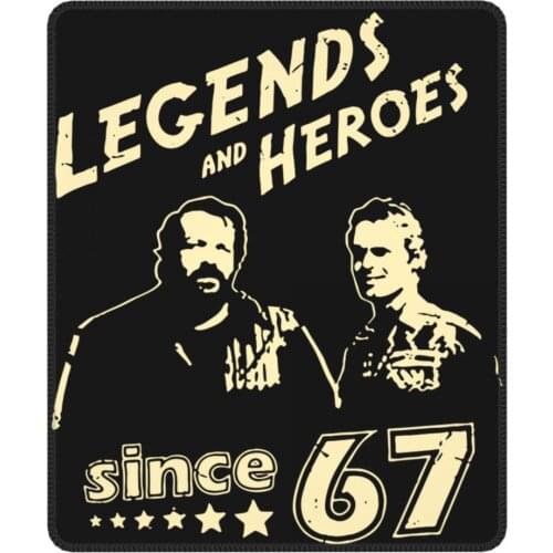 Bud Spencer Legends And Hero Since 67 Cool Mouse Pad Terence Hill Non-Slip Soft Mat Rubber PC Table Decoration Cover