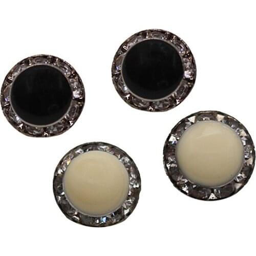 Good quality 11mm metal rhinestones button with sweater coat decoration button accessories DIY 2Pcs/Lot SP-0096