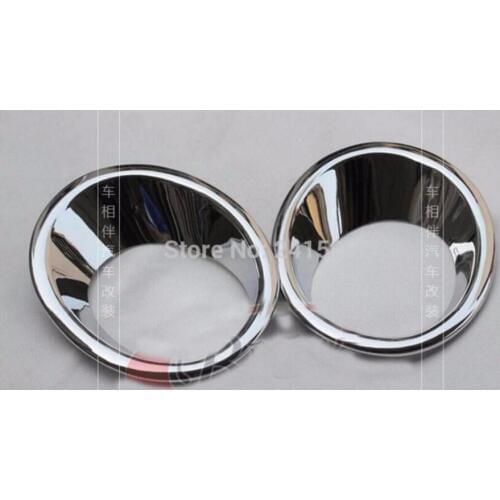 For Hyundai Santa Fe 2010 Chrome Front Fog light Lamp Cover Trim Car Styling Auto Accessories 2pcs