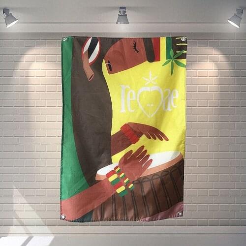 Rock and Roll Stickers Famous Band Posters Wall Hanging HD Printing Art Music Studio Home Decoration Banner & Flag For Gift C3